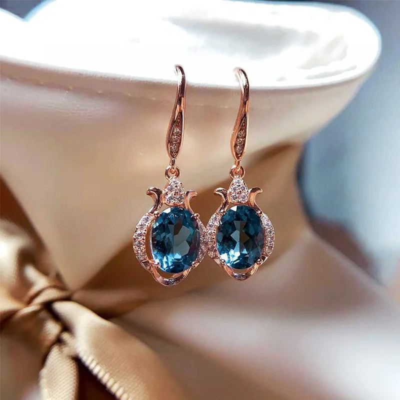 New Vintage Blue CZ Dangle Earrings for Women Elegant Accessories Retro Party Daily Wear Drop Earrings Fancy Mom Gift Jewelry
New Vintage Blue CZ Dangle Earrings for Women Elegant Accessories Retro Party Daily Wear Drop Earrings Fancy Mom Gift Jewelry