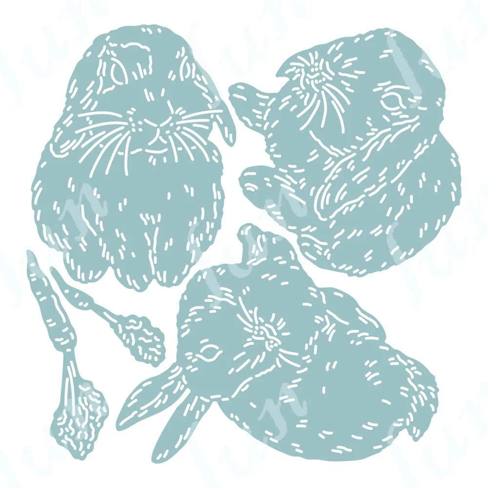 DIY Spring Easter Bunnies Die Set Metal Cutting Dies Handmade Greeting Cards Coloring Scrapbook Diary Decoration Embossing Molds
DIY Spring Easter Bunnies Die Set Metal Cutting Dies Handmade Greeting Cards Coloring Scrapbook Diary Decoration Embossing Molds