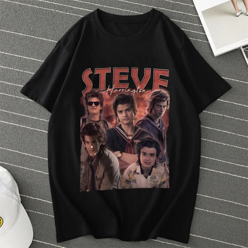 Steve Harrington T-shirts for Men Clothing Steve Harrington Merch Shirt Hip Hop Streetwear Top
Steve Harrington T-shirts for Men Clothing Steve Harrington Merch Shirt Hip Hop Streetwear Top