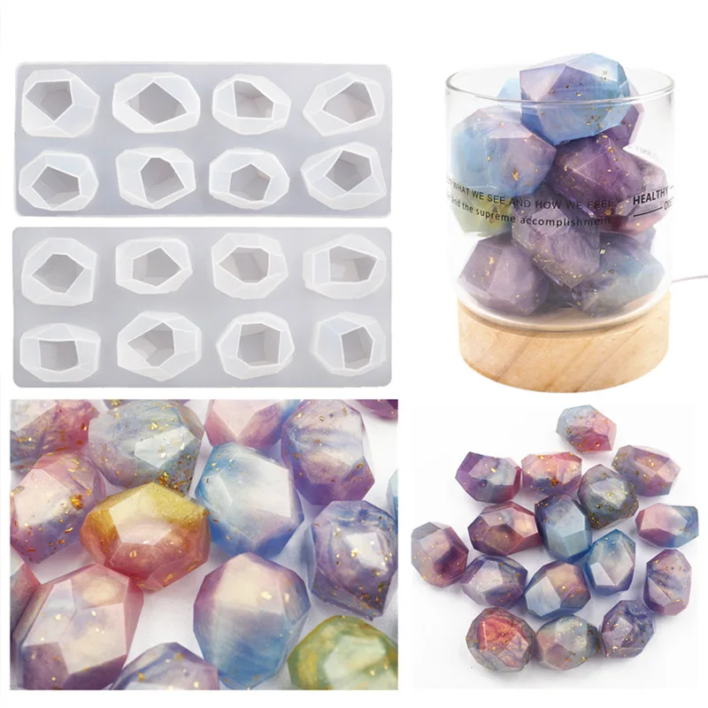 Irregular Stone Candle Mold Craft Art Jewelry Crystal Geometric Section Diamond Stones Epoxy Resin Molds Graden Flower Decor
Irregular Stone Candle Mold Craft Art Jewelry Crystal Geometric Section Diamond Stones Epoxy Resin Molds Graden Flower Decor