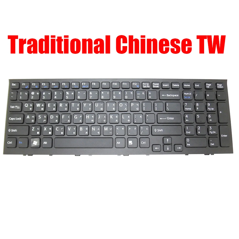 

Traditional Chinese TW Keyboard For SONY For VAIO VPC-EH VPCEH VPCEH18FW VPCEH28FW VPCEH38FW 9Z.N5CSQ.202 148970821 AEHK1800110