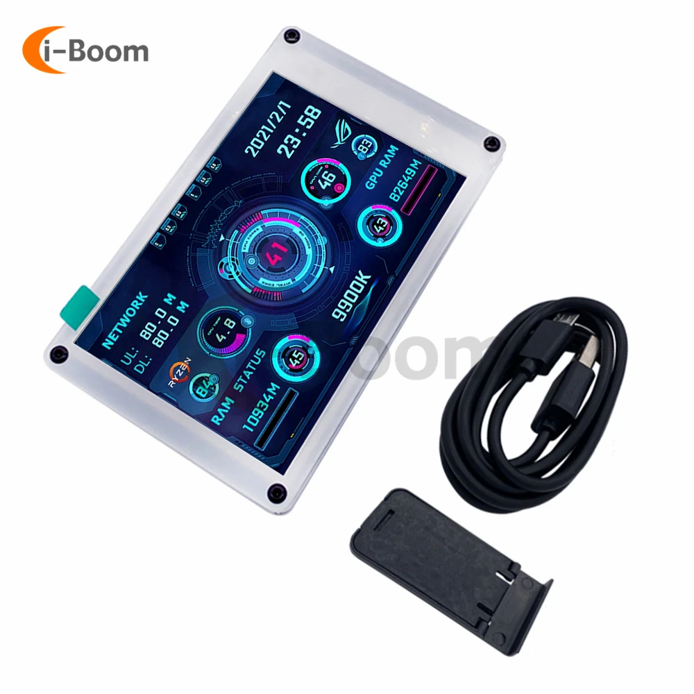 Dual USB Computer CPU GPU RAM HDD DIY IPS Full View LCD Display Screen Module 3.5 Inch IPS Freely AIDA64 for Wins Raspberry Pi
Dual USB Computer CPU GPU RAM HDD DIY IPS Full View LCD Display Screen Module 3.5 Inch IPS Freely AIDA64 for Wins Raspberry Pi