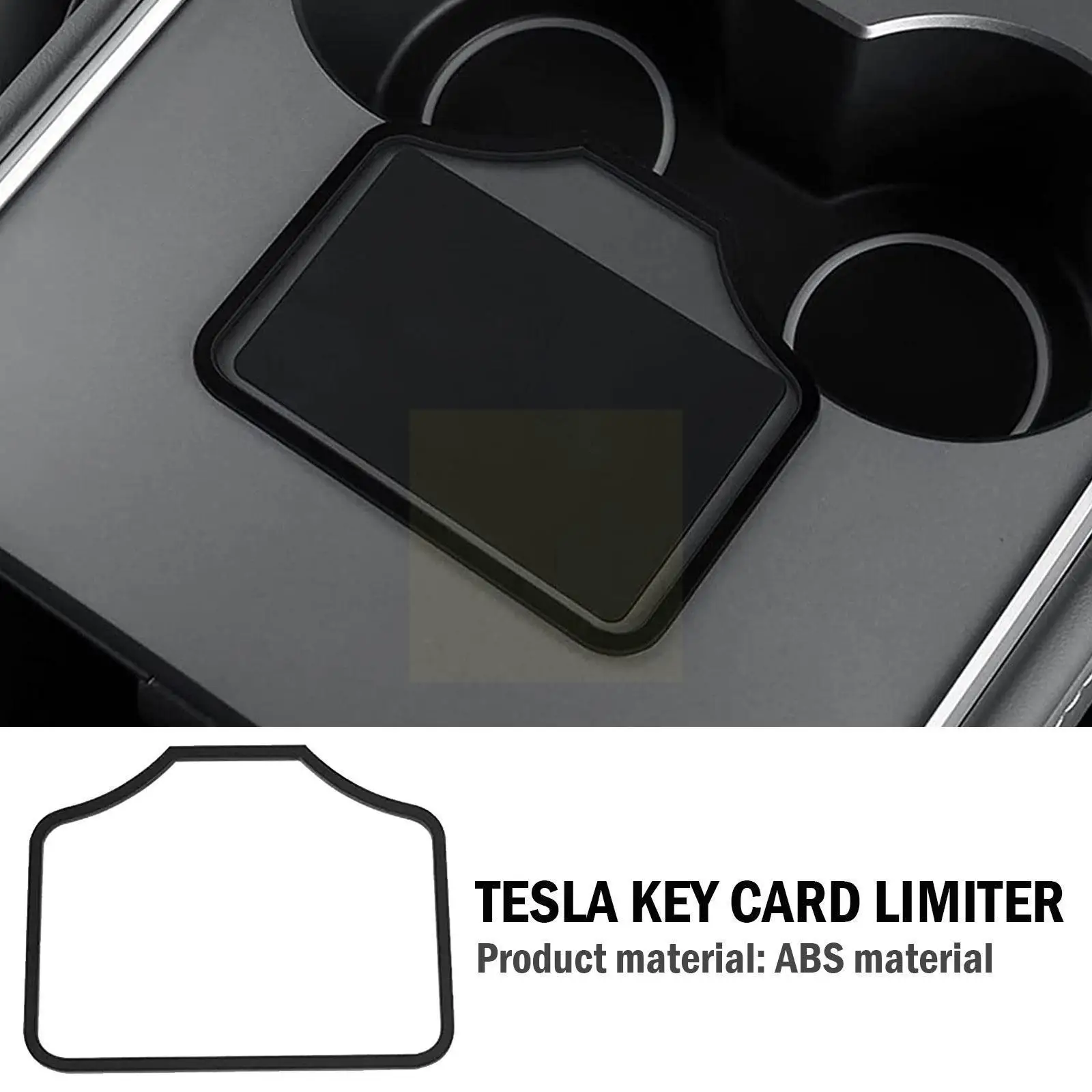 

Car Center Console Key Card Holder for Tesla Model 3/Model Y Prevent The Key Card From Slipping Card Limiter P2J1 U1D0