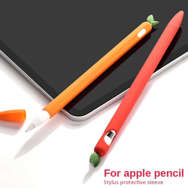 

Милый мультяшный Мягкий силиконовый чехол-карандаш для Apple Pencil 2 поколения с силиконовым наконечником и защитой от потери чехол для iPad карандаш 1-й чехол