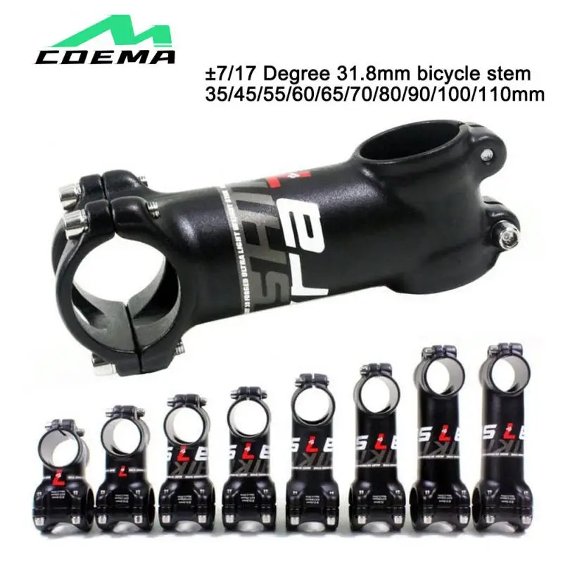 

MTB XC AM Bicycle Handlebar Stem 31.8mm*35/45/55/65/70/80/90/100/110mm 7 Degree Mountain Road Bike Stem Bicycle Parts