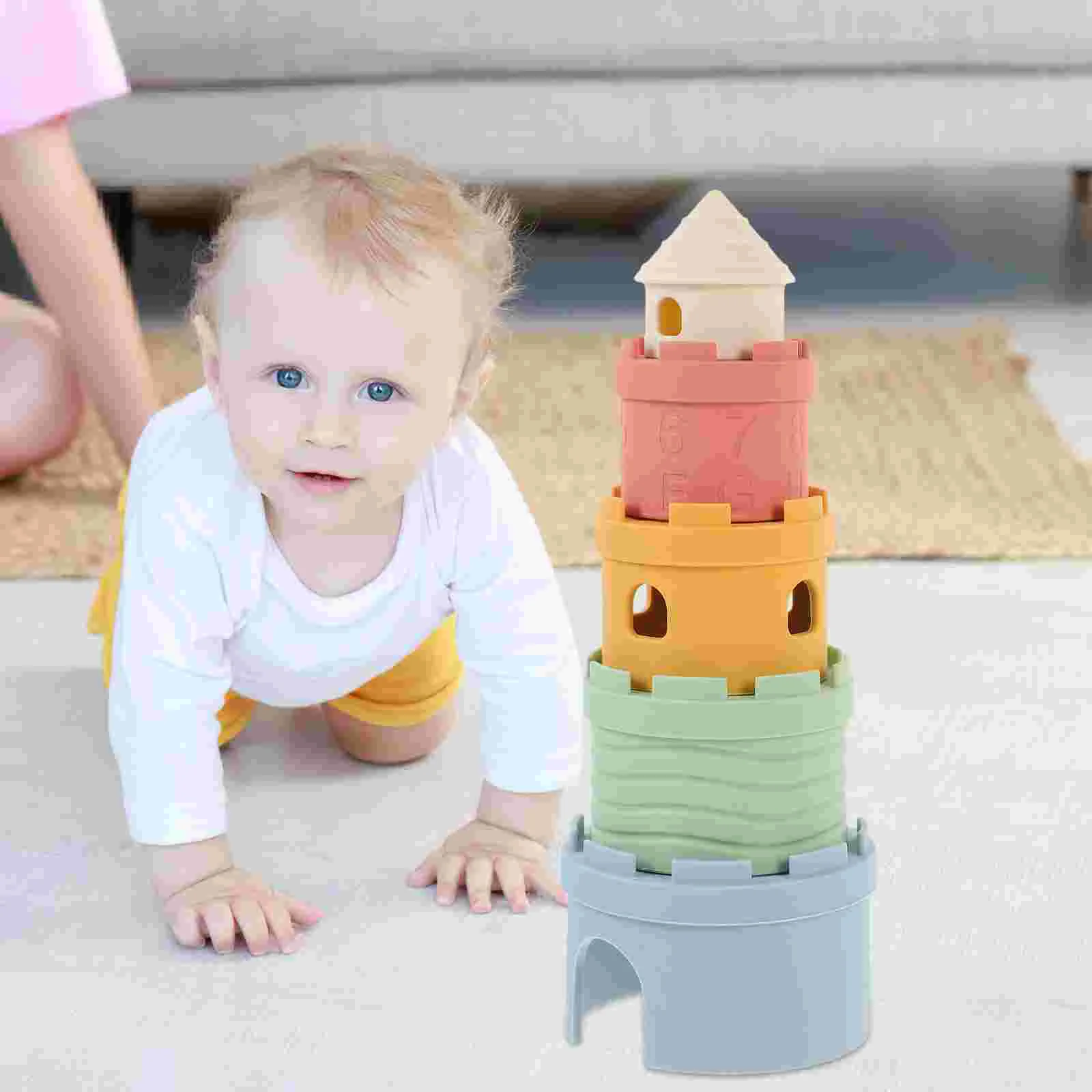 1 Set of Silicone Sensory Learning Toy Baby Cognition Soft Building Blocks Plaything
1 Set of Silicone Sensory Learning Toy Baby Cognition Soft Building Blocks Plaything