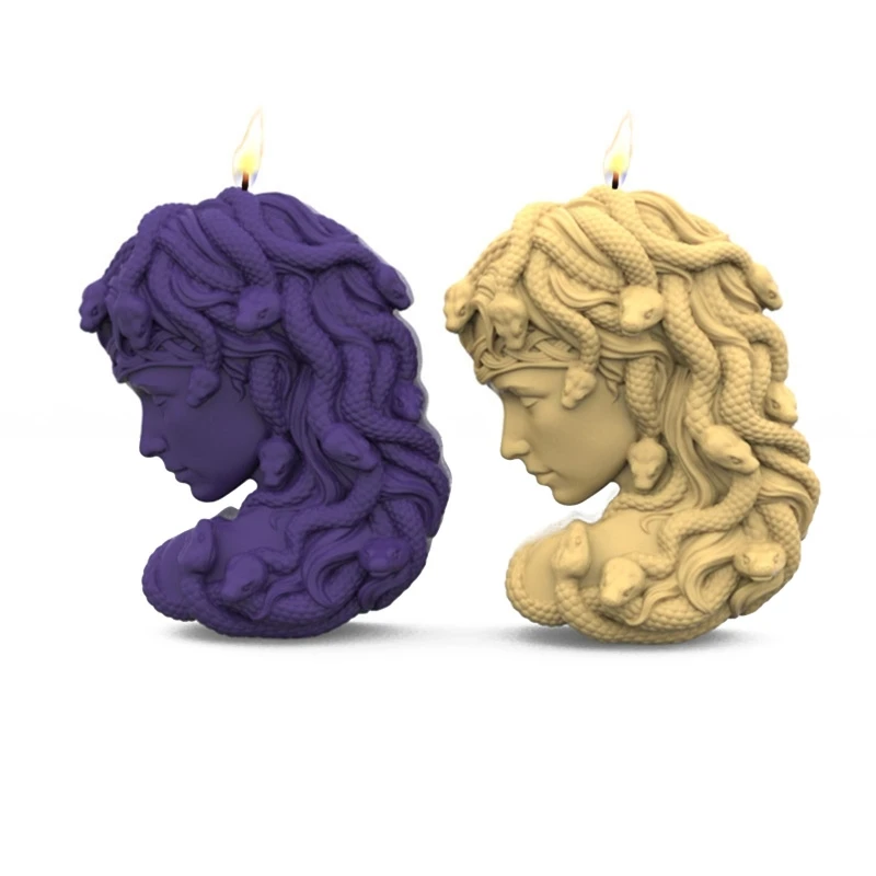E0BF Epoxy Handmade Mold Lady Snake for Head Ornament Mold for DIY Decoration Making Soap Melt Resin Polymer Clay
E0BF Epoxy Handmade Mold Lady Snake for Head Ornament Mold for DIY Decoration Making Soap Melt Resin Polymer Clay