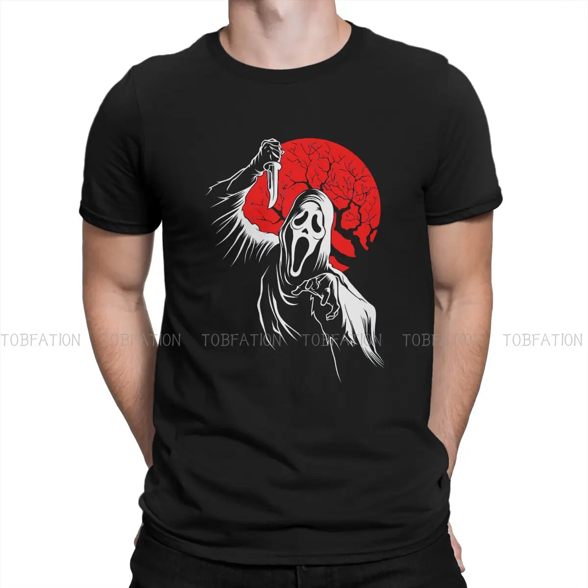 Retro Ghostface Man's TShirt Scream Gale Weathers Film O Neck Short Sleeve Fabric T Shirt Funny Top Quality Gift Idea
Retro Ghostface Man's TShirt Scream Gale Weathers Film O Neck Short Sleeve Fabric T Shirt Funny Top Quality Gift Idea