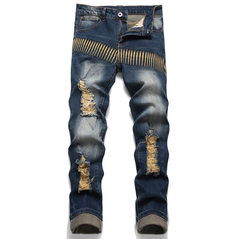 Men's Jeans 2022 Autumn New Fashion Stretch Skinny Jeans Men Ripped Small Straight Retro Blue Slim Pencil Pants Streetwear Men
Men's Jeans 2022 Autumn New Fashion Stretch Skinny Jeans Men Ripped Small Straight Retro Blue Slim Pencil Pants Streetwear Men