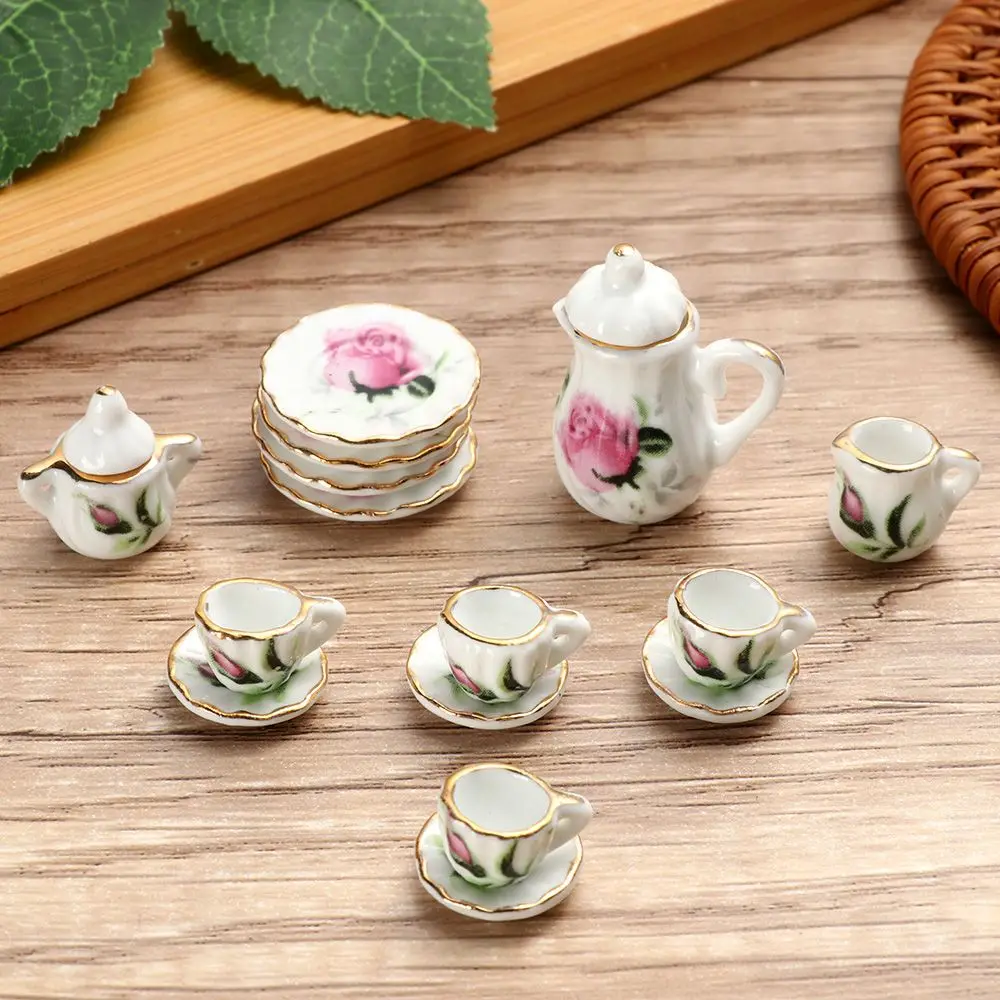 Toys Dining Ware Dish Cup Plate Flower Printed Cookware 1:12 Porcelain Set Dollhouse Furniture Miniature Tea Cups
Toys Dining Ware Dish Cup Plate Flower Printed Cookware 1:12 Porcelain Set Dollhouse Furniture Miniature Tea Cups