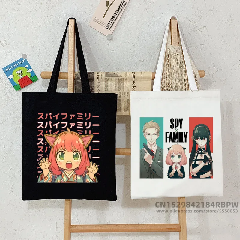 SPYFAMILY Japanese Anime Shopping Bag Graphic Tote Harajuku Spy x Family Canvas Anya Smug SpyFamily Shoulder Bag Female Ulzzang
SPYFAMILY Japanese Anime Shopping Bag Graphic Tote Harajuku Spy x Family Canvas Anya Smug SpyFamily Shoulder Bag Female Ulzzang