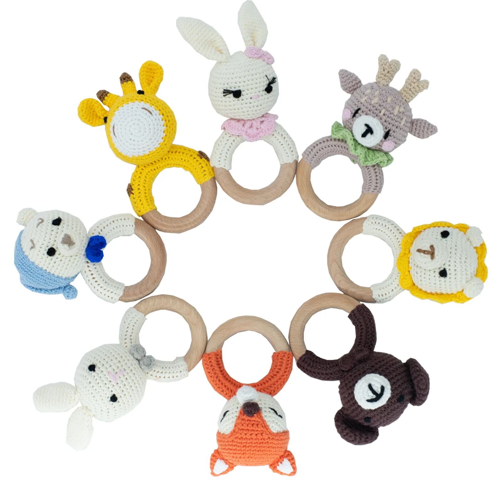 1pc Baby Rattles Crochet Bunny Rattle Toy Wood Ring Baby Teether Rodent Baby Gym Mobile Rattles Newborn Educational Toys
1pc Baby Rattles Crochet Bunny Rattle Toy Wood Ring Baby Teether Rodent Baby Gym Mobile Rattles Newborn Educational Toys