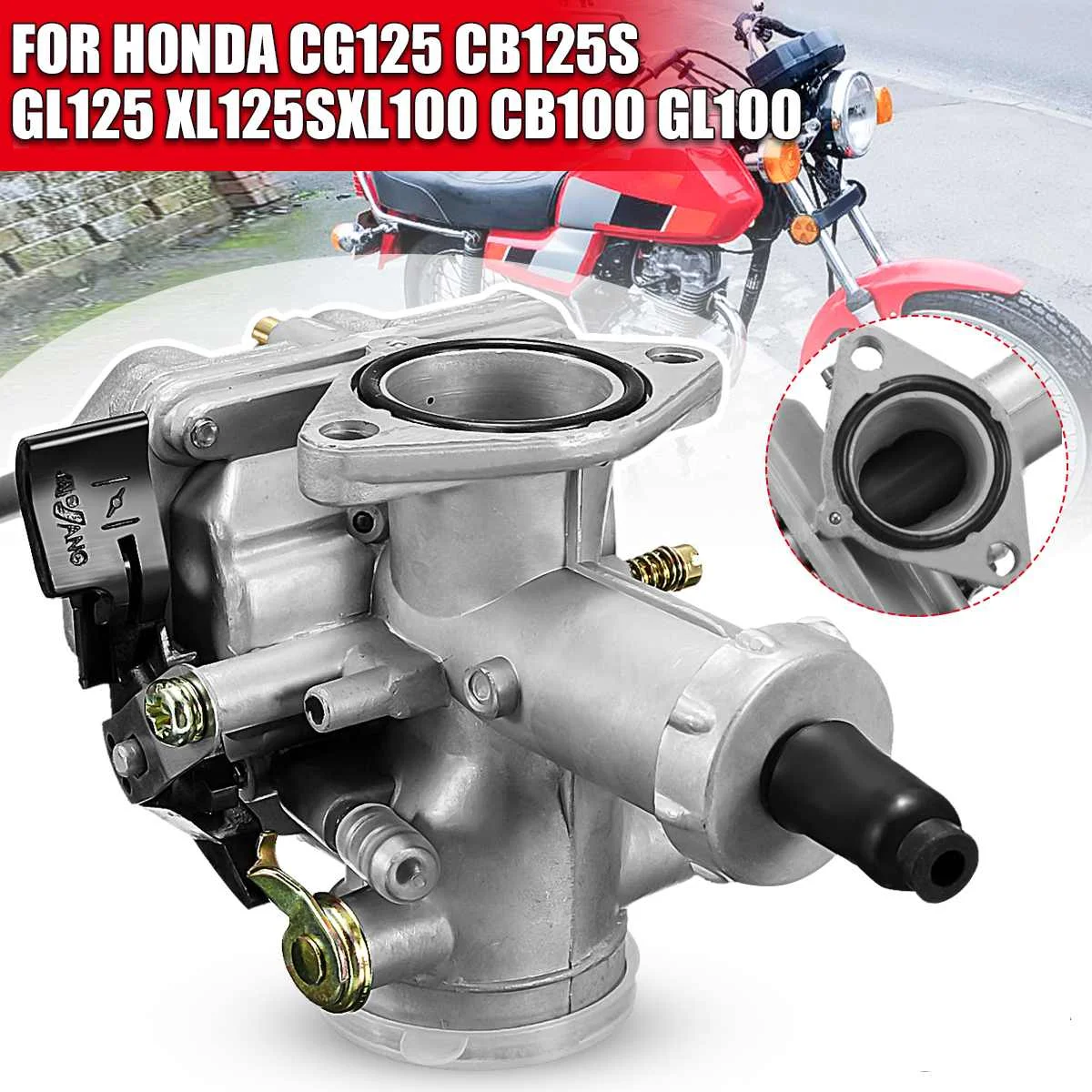 58mm Mounting 28mm Carburetor Carb Air Intake Carburetor For Honda CG125 CB125S GL125 XL125S XL100 CB100 GL100
58mm Mounting 28mm Carburetor Carb Air Intake Carburetor For Honda CG125 CB125S GL125 XL125S XL100 CB100 GL100