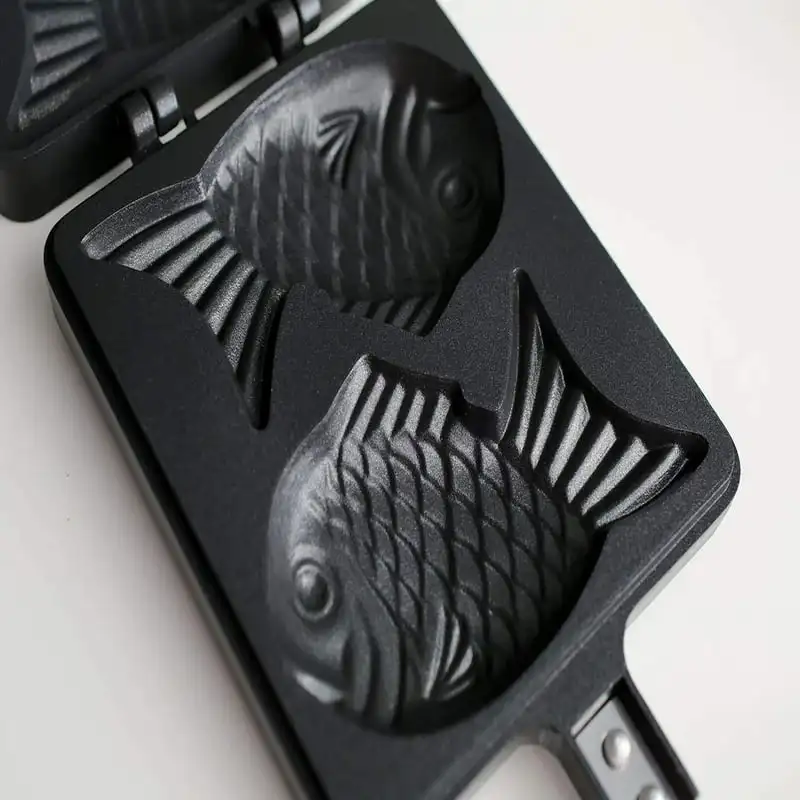 Double Sided Japanese Taiyaki Fish Shaped Casting Mold Pancake Waffle Maker KT00188
Double Sided Japanese Taiyaki Fish Shaped Casting Mold Pancake Waffle Maker KT00188