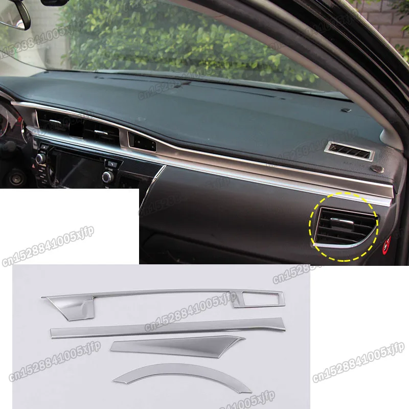 matt silver car dashboard central console air vent strip chrome for toyota corolla 2014 2015 2016 e170 interior accessories
matt silver car dashboard central console air vent strip chrome for toyota corolla 2014 2015 2016 e170 interior accessories