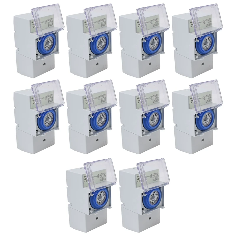 10X SUL181H Mechanical Timer 24 Hours Time Switch Relay Electrical Programmable Timer 24 Hour Din Rail Timer Switch
10X SUL181H Mechanical Timer 24 Hours Time Switch Relay Electrical Programmable Timer 24 Hour Din Rail Timer Switch