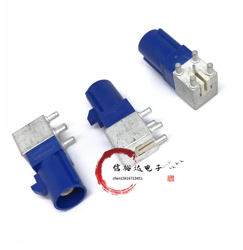 Original new 100% FAKRA-C blue car navigation GPS antenna plug on-board SMB harness male elbow conector
Original new 100% FAKRA-C blue car navigation GPS antenna plug on-board SMB harness male elbow conector
