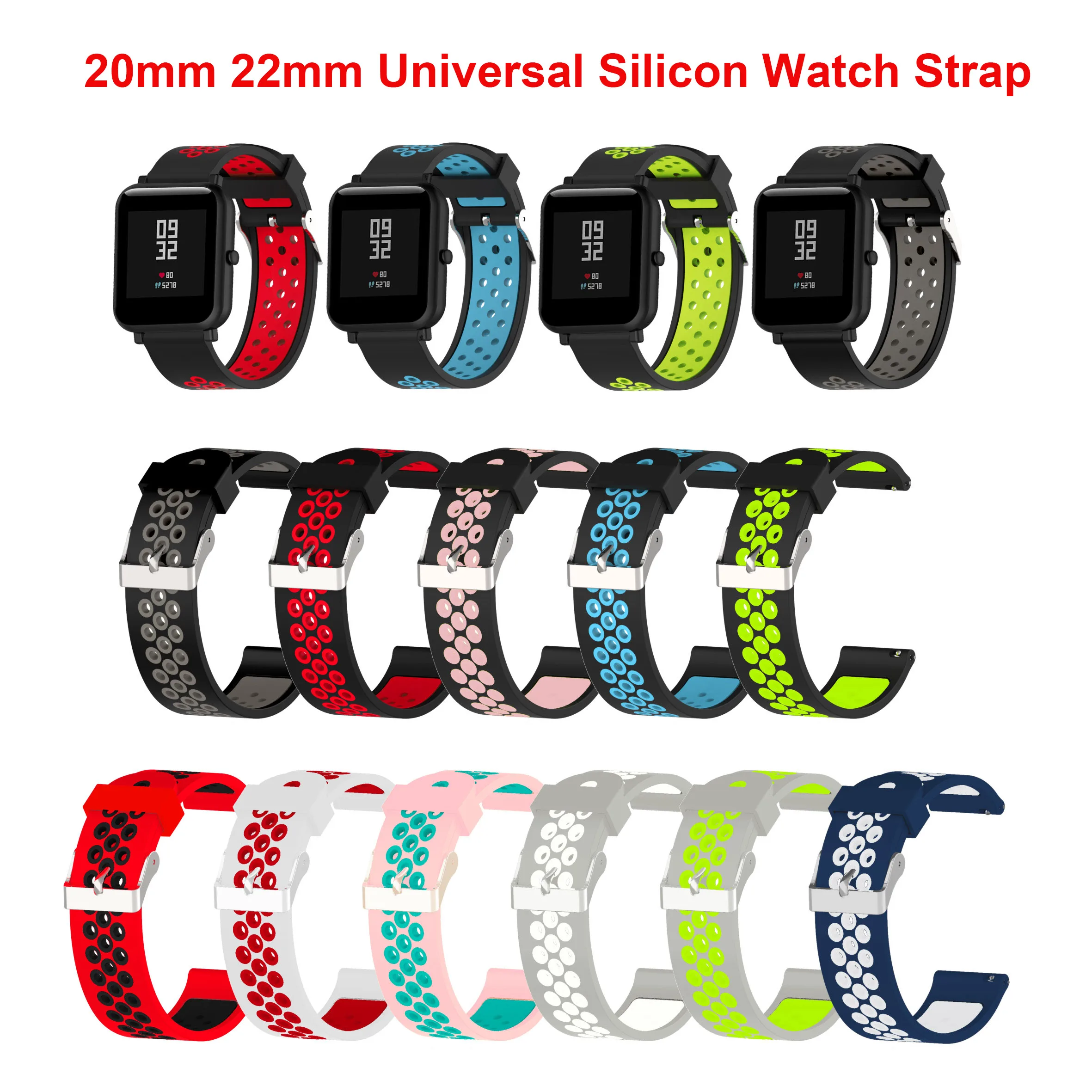 20mm 22mm Universal Quick Release Silicone Watch Strap For Huawei GT Xiaomi Huami Amazfit Samsung Galaxy Garmin Venu Sport Smart
20mm 22mm Universal Quick Release Silicone Watch Strap For Huawei GT Xiaomi Huami Amazfit Samsung Galaxy Garmin Venu Sport Smart