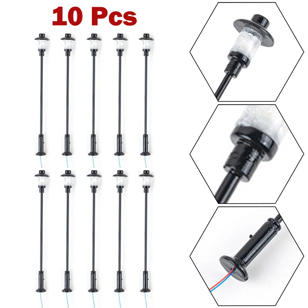 10Pcs Model Railway Train Lamp LED 3V Street Lamppost 1:87 Scale For DIY Park Scenery Decoration Architecture Building Layout
10Pcs Model Railway Train Lamp LED 3V Street Lamppost 1:87 Scale For DIY Park Scenery Decoration Architecture Building Layout