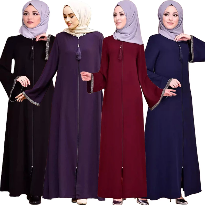 Eid Ramadan Moroccan Dress Muslim Women Zipper Open Abaya Jalabiya Abayas Dubai Turkey Islam Party Kaftan Robe Longue Vestidos
Eid Ramadan Moroccan Dress Muslim Women Zipper Open Abaya Jalabiya Abayas Dubai Turkey Islam Party Kaftan Robe Longue Vestidos