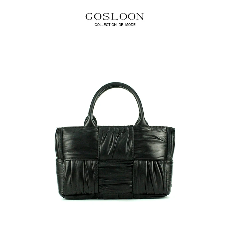 GOSLOON-Handmade sheepskin Women's Woven Bag Large Capacity Luxury Brand Design Handbag Fashion One Shoulder Crossbody Bag 2023
GOSLOON-Handmade sheepskin Women's Woven Bag Large Capacity Luxury Brand Design Handbag Fashion One Shoulder Crossbody Bag 2023