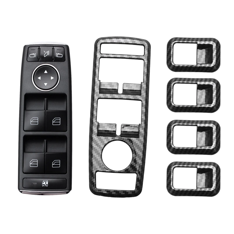 5Pcs Car Window Switch Button Trim Cover Frame & 1 Pcs Window Switch Block Electric Power Window Master Switch
5Pcs Car Window Switch Button Trim Cover Frame & 1 Pcs Window Switch Block Electric Power Window Master Switch