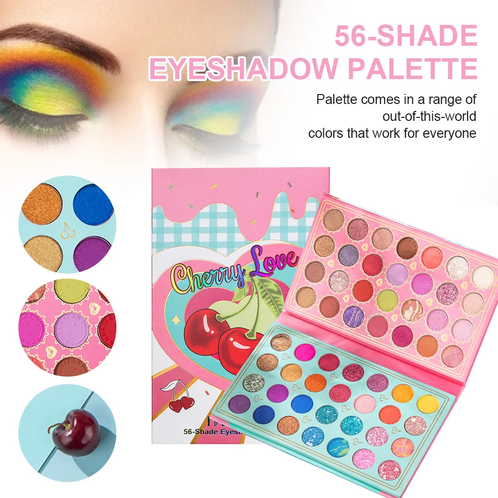 56 Color Eyeshadow Palette Waterproof Long Lasting Makeup Pallet Powder Palette High Pigmented Eye Shadow Makeup Plate for Women
56 Color Eyeshadow Palette Waterproof Long Lasting Makeup Pallet Powder Palette High Pigmented Eye Shadow Makeup Plate for Women