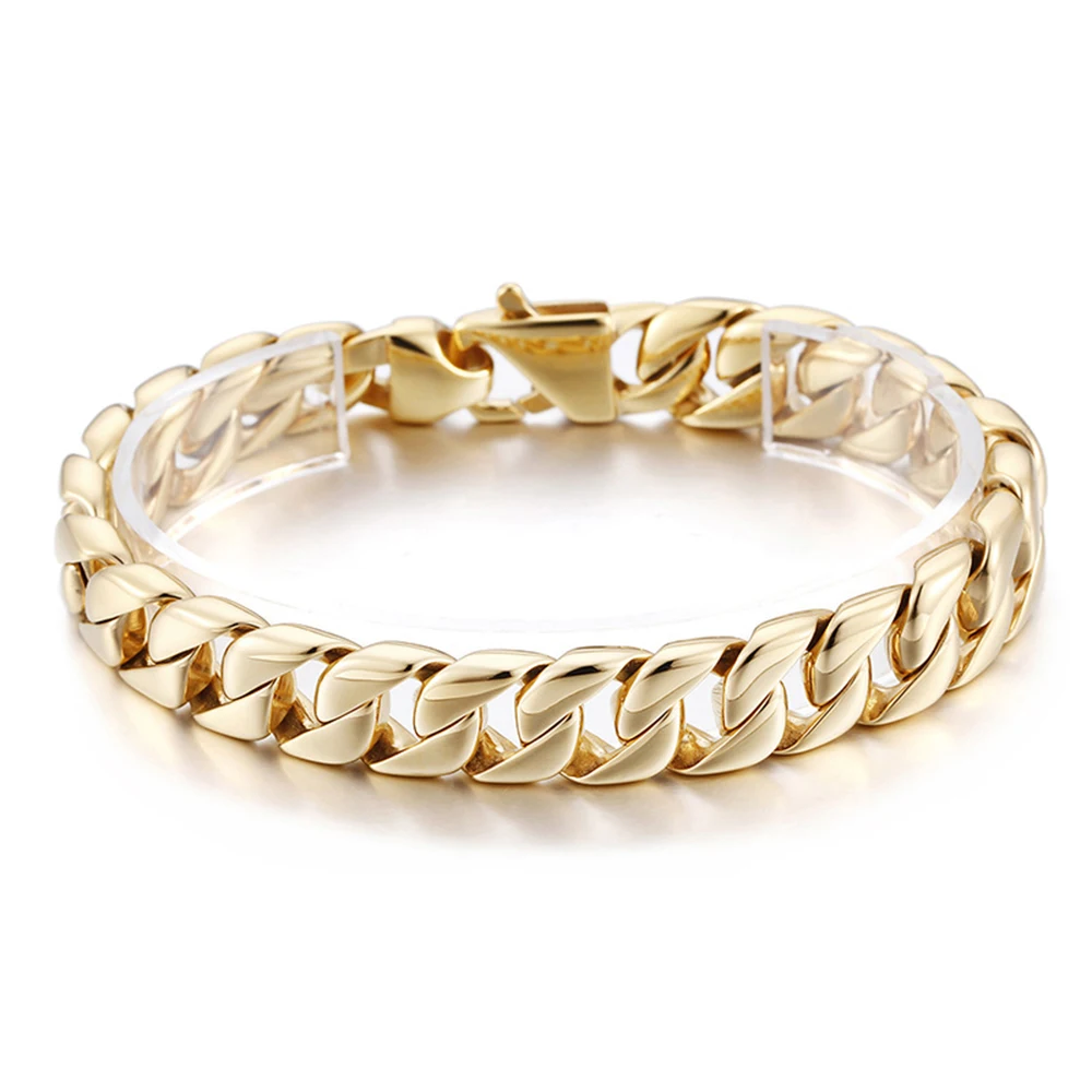 10mm Heavy Punk Women Men's Bike Biker Bracelets Jewelry HipHop Gold Stainless Steel Cuban Curb Chain Bracelet Bangle Wristband
10mm Heavy Punk Women Men's Bike Biker Bracelets Jewelry HipHop Gold Stainless Steel Cuban Curb Chain Bracelet Bangle Wristband
