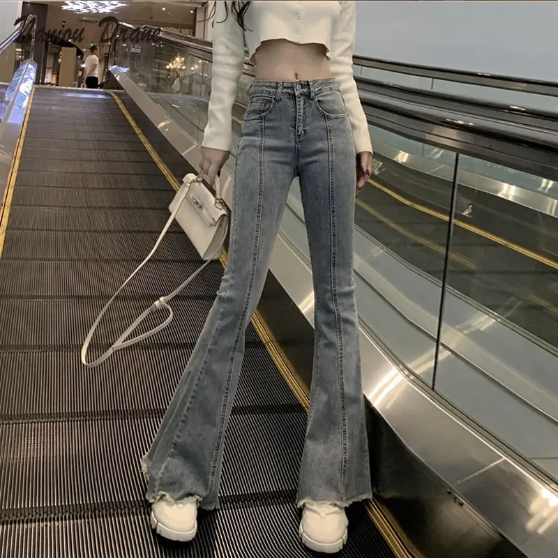 Namou Drane New 2022 High Waist Jeans with Raw Edge, Slim Mini Flared Pants, Chic Pants Spring and Autumn pants for women
Namou Drane New 2022 High Waist Jeans with Raw Edge, Slim Mini Flared Pants, Chic Pants Spring and Autumn pants for women