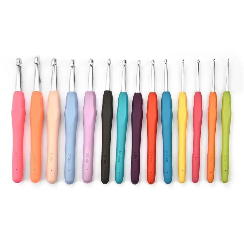 Rubber Handle Crochet Hooks Needles Grip Ergonomic Handle Knit Weave Craft Yarn Sewing Tools Crochet Knitting Needles
Rubber Handle Crochet Hooks Needles Grip Ergonomic Handle Knit Weave Craft Yarn Sewing Tools Crochet Knitting Needles