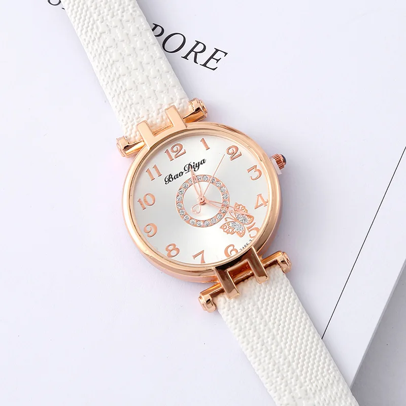 New Arrived Luxury Rhinestone Women Watches Leather Fashion Butterfly Ladies Wristwatch Designed Quartz Watch For Woman Gifts
New Arrived Luxury Rhinestone Women Watches Leather Fashion Butterfly Ladies Wristwatch Designed Quartz Watch For Woman Gifts