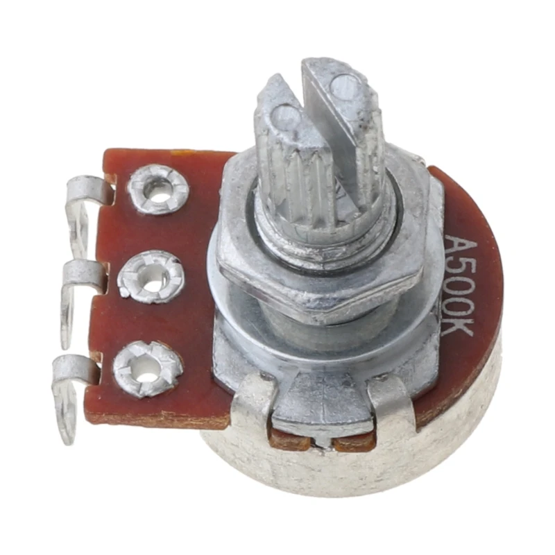 A500K Potentiometer Splined Pot Electric Guitar Bass Effect Amp Tone Volume 15mm
A500K Potentiometer Splined Pot Electric Guitar Bass Effect Amp Tone Volume 15mm