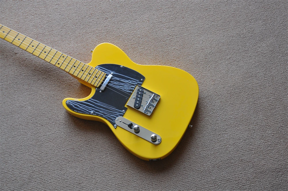 Chinese guitar factory custom high quality TL electric yellow black left hand Electric guitar real photos in stock 330
Chinese guitar factory custom high quality TL electric yellow black left hand Electric guitar real photos in stock 330