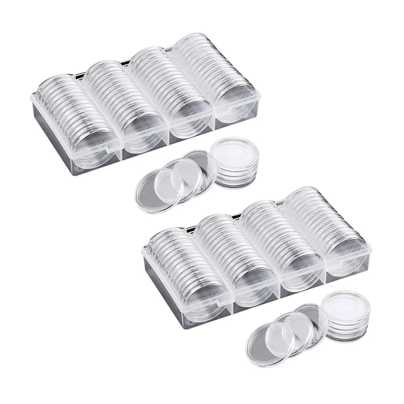 LBER 40 Mm Coin Capsules Coin Case Coin Holder Storage Container With Box For Coin Collection Supplies (120 Pieces)
LBER 40 Mm Coin Capsules Coin Case Coin Holder Storage Container With Box For Coin Collection Supplies (120 Pieces)