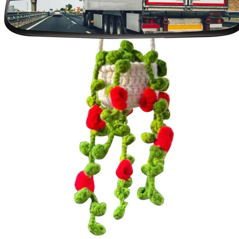 Crochet Rearview Mirror Accessories Cute Potted Plants Crochet Decor Automotive Pendant Mirror Accessories Car Interior
Crochet Rearview Mirror Accessories Cute Potted Plants Crochet Decor Automotive Pendant Mirror Accessories Car Interior