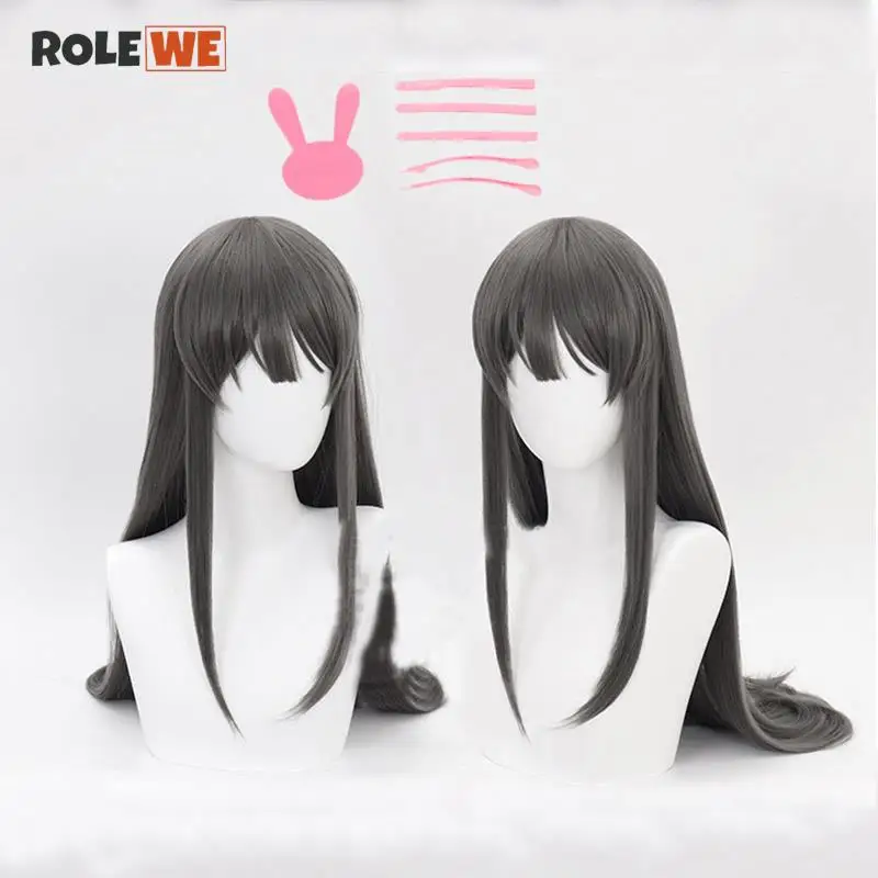Sakurajima Mai Cosplay Wigs Headwear Rascal Does Not Dream Of Bunny Girl Senpai Long Gray Synthetic Hair Wigs + Pink Hairpins
Sakurajima Mai Cosplay Wigs Headwear Rascal Does Not Dream Of Bunny Girl Senpai Long Gray Synthetic Hair Wigs + Pink Hairpins