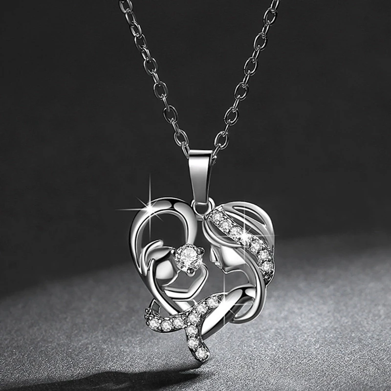 3 Colors To Choose Mom Heart Necklace For Women Banquet Party Jewelry Fashion Necklace
3 Colors To Choose Mom Heart Necklace For Women Banquet Party Jewelry Fashion Necklace