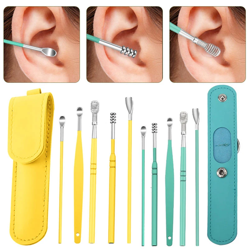6pcs/set Safety Stainless Steel Home Unisex Spiral Healthy Multifunction Lightweight Ear Pick Spoon Ear Care Ear Cleaner Tools
6pcs/set Safety Stainless Steel Home Unisex Spiral Healthy Multifunction Lightweight Ear Pick Spoon Ear Care Ear Cleaner Tools