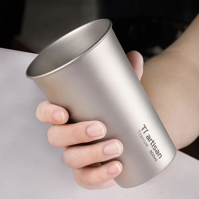 Tiartisan Beer Mug Pure Titanium Coffee Mug Single Wall Kitchen Drinkware For Kids Beer Milk Water Cup 500ml Camping Tableware
Tiartisan Beer Mug Pure Titanium Coffee Mug Single Wall Kitchen Drinkware For Kids Beer Milk Water Cup 500ml Camping Tableware