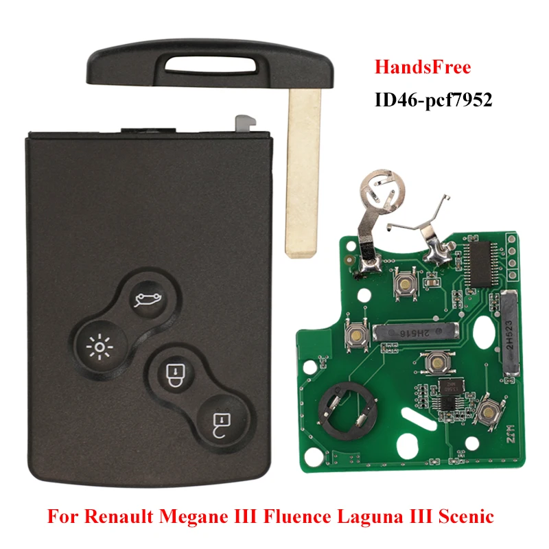 Jingyuqin HandsFree Keyless смарт-карта для Renault Megane III Fluence Laguna III Scenic Clio Captur Koleos 433MHz FSK PCF7952 Key Remote
Jingyuqin HandsFree Keyless смарт-карта для Renault Megane III Fluence Laguna III Scenic Clio Captur Koleos 433MHz FSK PCF7952 Key Remote