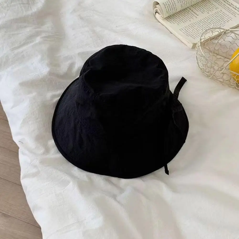 Women Basin Hat Stylish Women's Lace-up Fisherman Hat Wide Brim Windproof Strap Anti-uv Sunshade Summer Cap
Women Basin Hat Stylish Women's Lace-up Fisherman Hat Wide Brim Windproof Strap Anti-uv Sunshade Summer Cap