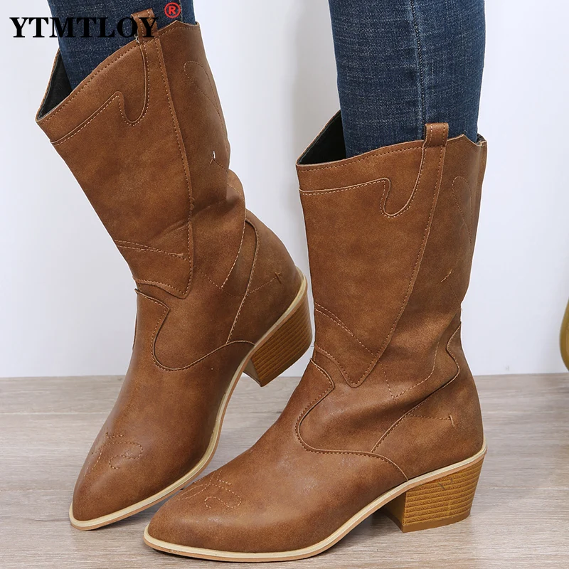 Platform Cowboy Boots Women Shoes Autumn Winter Fur Leather Boots Fashion Round Toe High Heels Ladies Shoes Knee High Boots
Platform Cowboy Boots Women Shoes Autumn Winter Fur Leather Boots Fashion Round Toe High Heels Ladies Shoes Knee High Boots