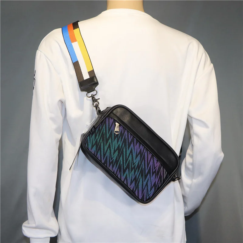 fashion trend color changing men's and women's single shoulder bag simple personality color belt men's Japanese and
fashion trend color changing men's and women's single shoulder bag simple personality color belt men's Japanese and