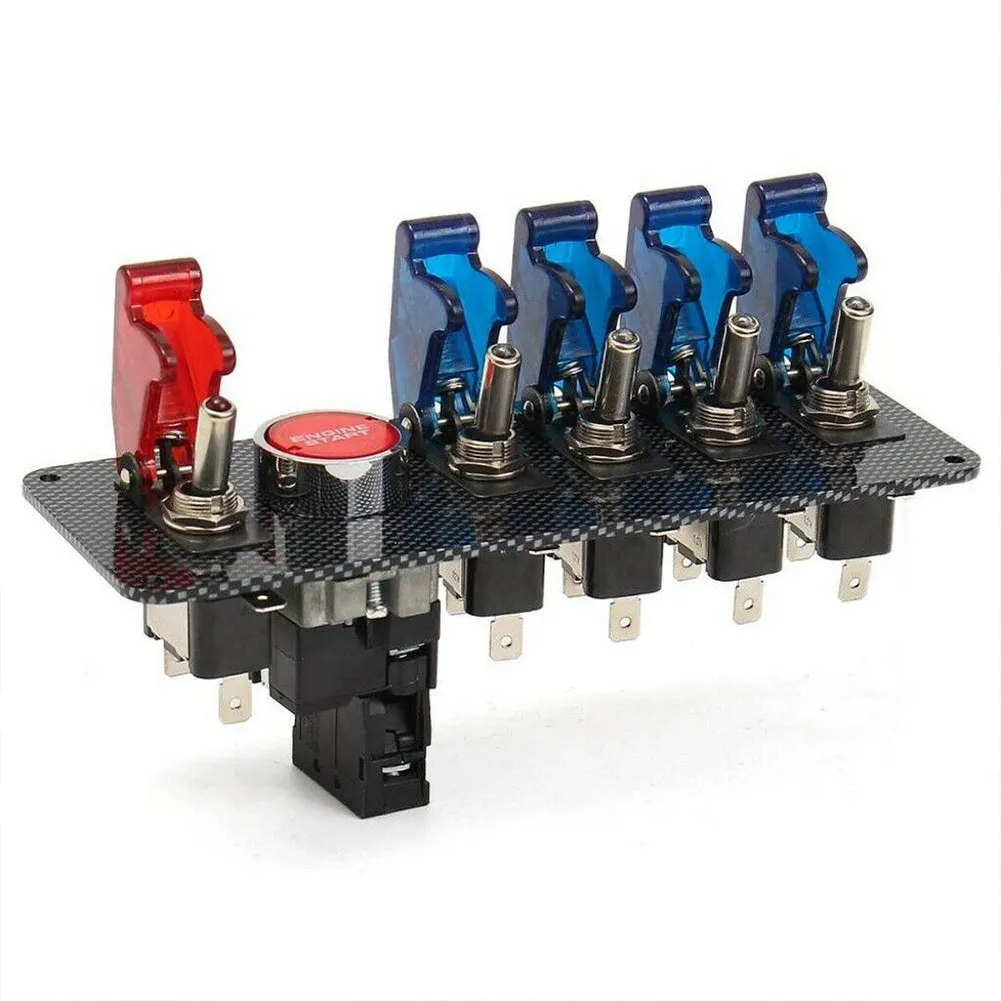 1 SET 6 In 1 Flip-up 12V Boat RV Push Button Engine Start LED Toggle Ignition Panel Switch For RV Switch Other Vehicle Parts
1 SET 6 In 1 Flip-up 12V Boat RV Push Button Engine Start LED Toggle Ignition Panel Switch For RV Switch Other Vehicle Parts