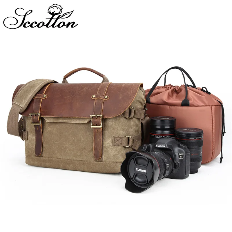 DSLR Camera Bag Shoulder Photography Bag messenger Bag Batik Canvas Waterproof Backpack Outdoor Travel Wear-resistant Storage
DSLR Camera Bag Shoulder Photography Bag messenger Bag Batik Canvas Waterproof Backpack Outdoor Travel Wear-resistant Storage