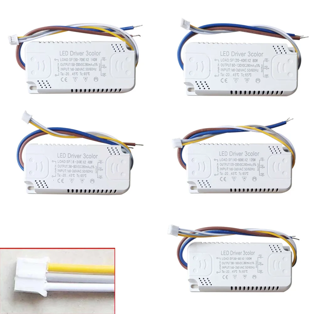 LED Driver 3color Adapter For LED Lighting Non-Isolating Transformer Replacement LED Lights Transformers Driver For LEDs
LED Driver 3color Adapter For LED Lighting Non-Isolating Transformer Replacement LED Lights Transformers Driver For LEDs
