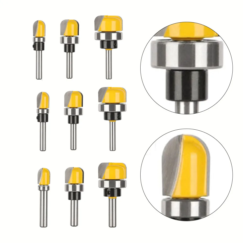 3PC 6/6.35/8mm Round Cove Nose Bit Tungsten Carbide CNC Woodworking Groove Tools Router Bits For Wood
3PC 6/6.35/8mm Round Cove Nose Bit Tungsten Carbide CNC Woodworking Groove Tools Router Bits For Wood