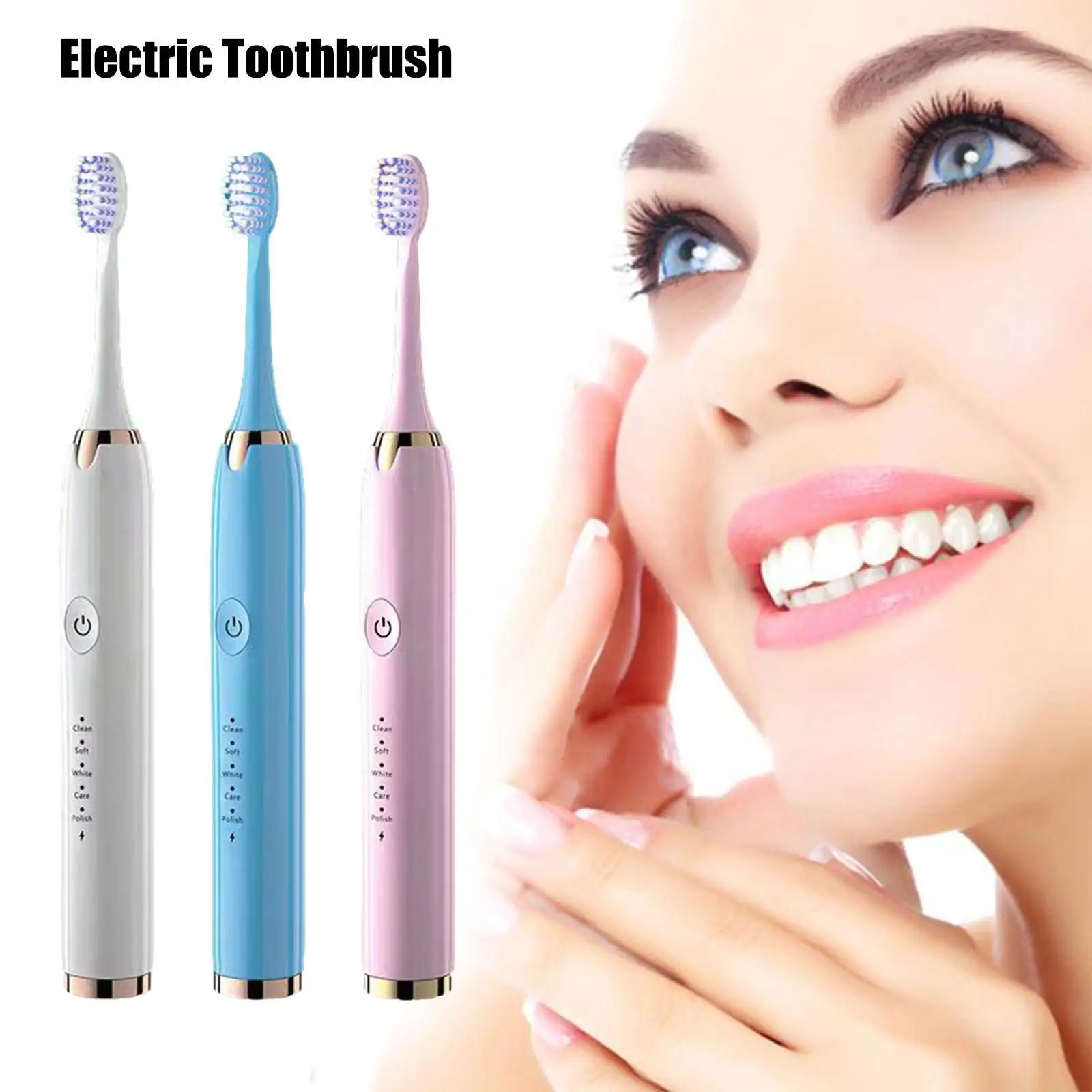 Powerful Ultrasonic Sonic Electric Toothbrush USB Charge Teeth Tooth Brushes Brush Washable Whitening Rechargeable Electron R3C7
Powerful Ultrasonic Sonic Electric Toothbrush USB Charge Teeth Tooth Brushes Brush Washable Whitening Rechargeable Electron R3C7