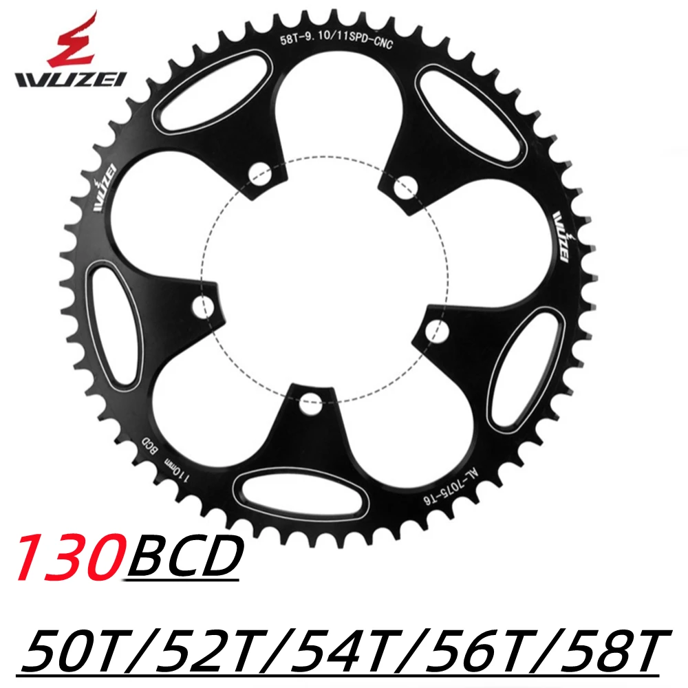 WUZEI Bike Chainringt 130 BCD 50/52/54/56/58T Round Narrow Wide Sprockets Chainwheel For shimano sram Bicycle crank Accessories
WUZEI Bike Chainringt 130 BCD 50/52/54/56/58T Round Narrow Wide Sprockets Chainwheel For shimano sram Bicycle crank Accessories