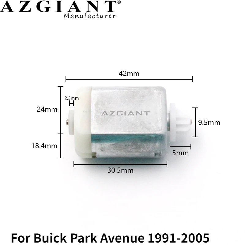 For Buick Park Avenue 1991-2005 Azgiant Central Door Lock Actuator Motor Instead of Lock Actuator Internal Micro FC-280 Motor
For Buick Park Avenue 1991-2005 Azgiant Central Door Lock Actuator Motor Instead of Lock Actuator Internal Micro FC-280 Motor